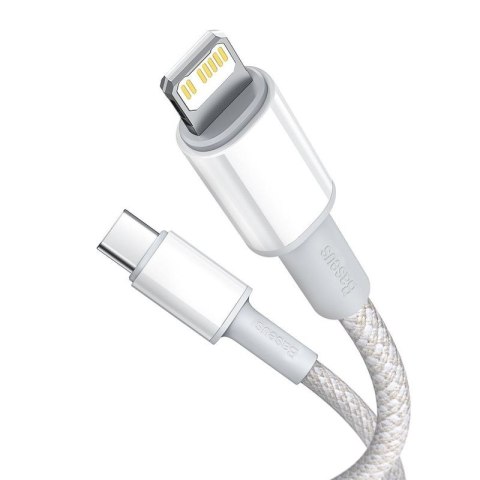 KABEL BASEUS HIGH DENSITY BRAIDED UBS-C/LIGHTNING 20W 5A PD 1M WHITE