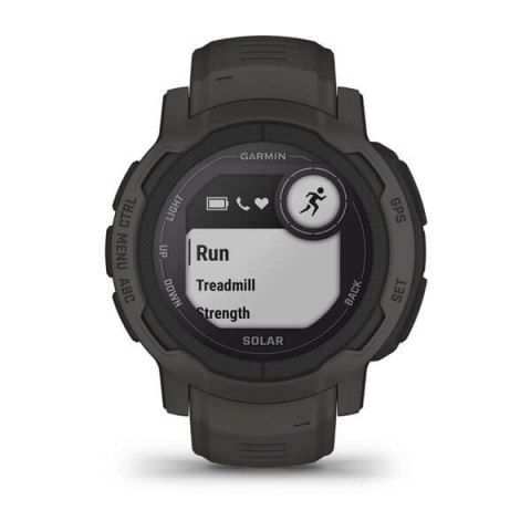 Zegarek sportowy Garmin Instinct 2 Solar Graphite 45mm Grafitowy