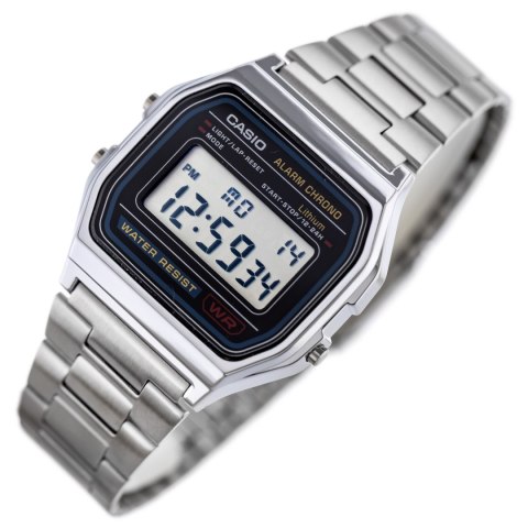 ZEGAREK MĘSKI CASIO A158WA-1DF VINTAGE RETRO + BOX