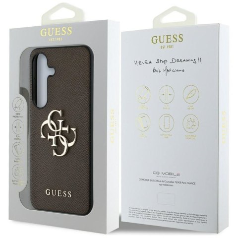 GUESS SAMSUNG S25 GUHCS25SPGT4MBW CLASSIC LOGO BROWN