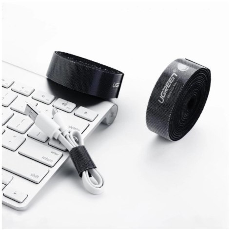 Ugreen taśma rzepowa rzep organizer kabli 5m czarny 40356