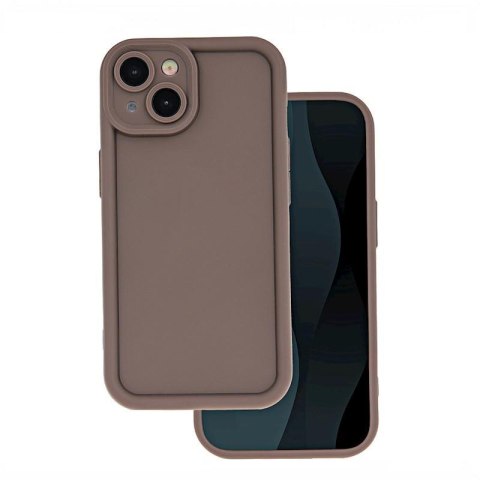 Etui RIM TPU iPhone 12 Pro BRĄZOWY / BROWN