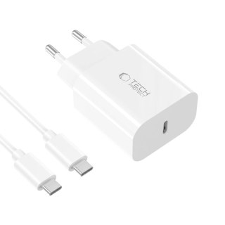 TECH-PROTECT ładowarka sieciowa NC20W USB-C + KABEL USB-C WHITE