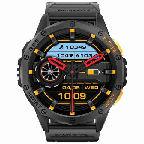 SMARTWATCH MĘSKI GRAVITY GT24-2 - LATARKA, DODATKOWY PASEK (sg033b)