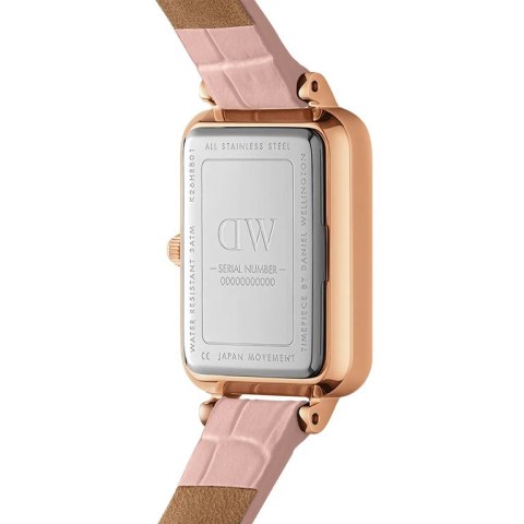 ZEGAREK DAMSKI DANIEL WELLINGTON Quadro Pressed Melrose Pearl 20mm DW00100508 + BOX (zw521a)