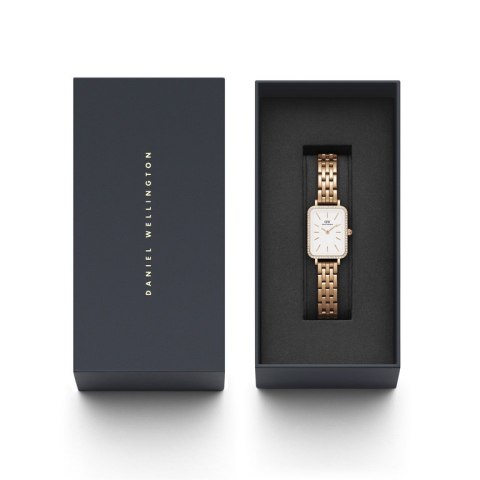 ZEGAREK DAMSKI DANIEL WELLINGTON Quadro Rose Gold DW00100672 + BOX (zw519h)