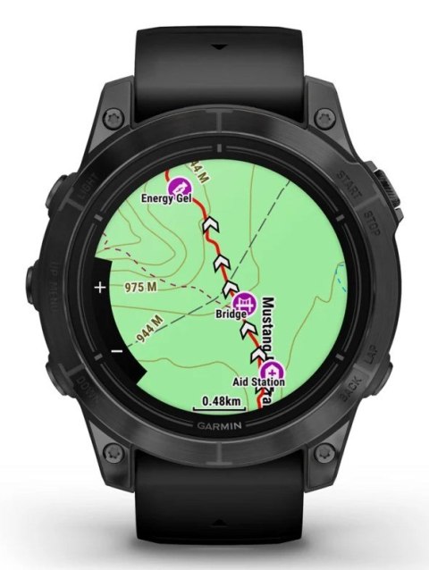 Zegarek sportowy Garmin EPIX PRO (GEN 2) AMOLED 47mm Slate Gray Black/Black Band