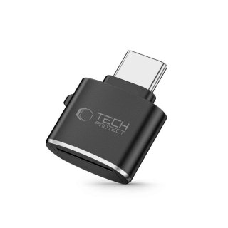 TECH-PROTECT CZYTNIK KART ULTRABOOST USB-C MICRO SD/TF BLACK