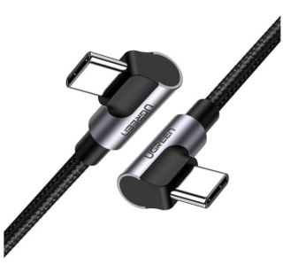 Ugreen kabel US323 kątowy USB-C/USB-C PD SCP 3A 480Mb/s 1m szary