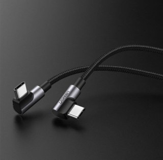 Ugreen kabel US323 kątowy USB-C/USB-C PD SCP 3A 480Mb/s 1m szary