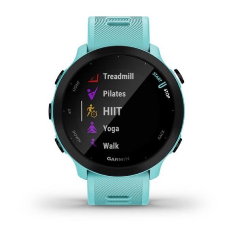 Zegarek sportowy Garmin Forerunner 55 42mm, turkusowy
