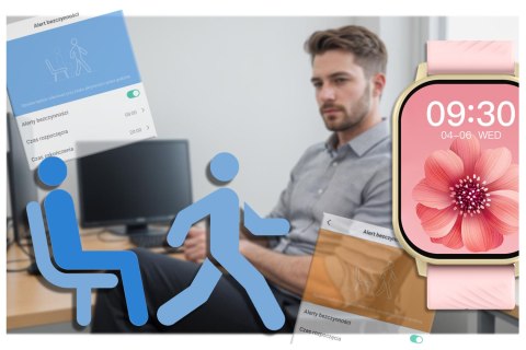 SMARTWATCH UNISEX GRAVITY GT15-7 - ROZMOWY BLUETOOTH, DODATKOWY PASEK (sg029g)