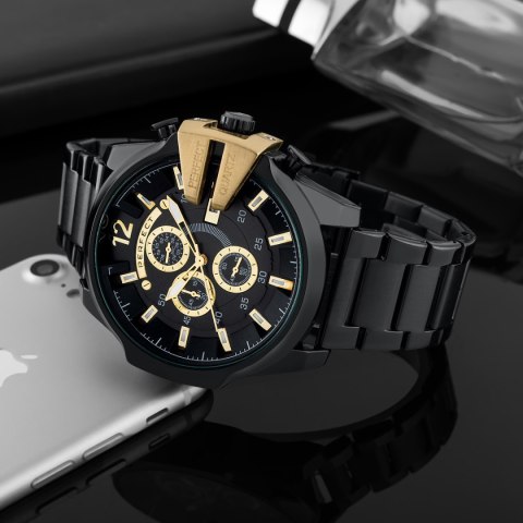 ZEGAREK MĘSKI PERFECT M513CH-07 - CHRONOGRAF (zp387a) + BOX