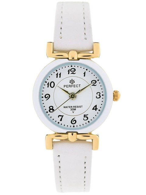 ZEGAREK DZIECIĘCY PERFECT LP004-03 KOMUNIJNY - biały + BOX