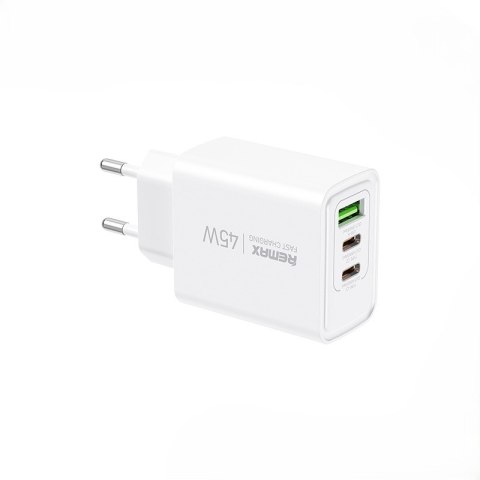Ładowarka sieciowa KIDDY SERIES 45W RP-U139 2xUSB-C/1xUSB WHITE