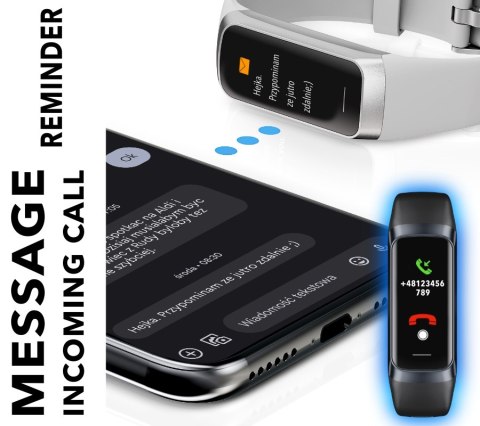 Smartband Damski RUBICON RNCF05 Rose Gold/Berry SMARUB214