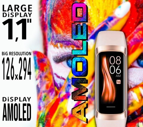 Smartband Damski RUBICON RNCF05 Silver/Grey SMARUB213