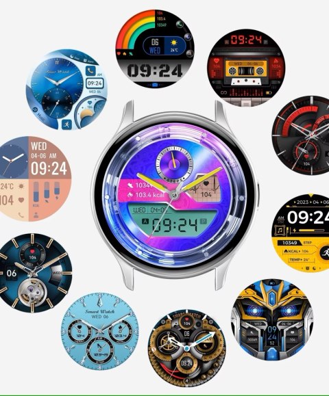 Smartwatch Damski RUBICON RNCF11 Silver/Grey SMARUB242