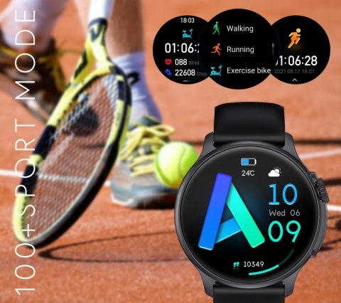 Smartwatch Męski RUBICON RNCF12 Tytan/Orange SMARUB245