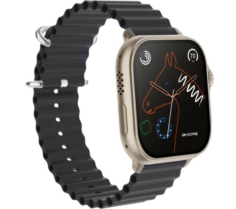 Smartwatch Męski RUBICON RNCF17 Tytan/Black SMARUB268