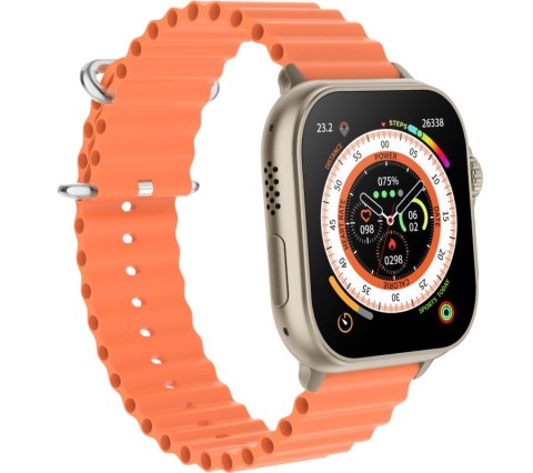 Smartwatch Męski RUBICON RNCF17 Tytan/Orange SMARUB269