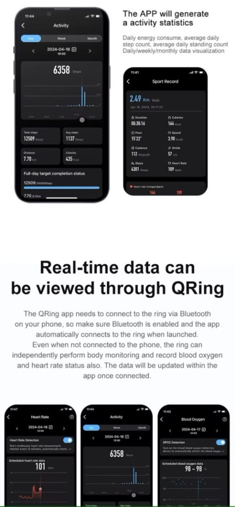 Smart Ring RUBICON R6 Gold/Silver SIZE-10(US) SMARUB325