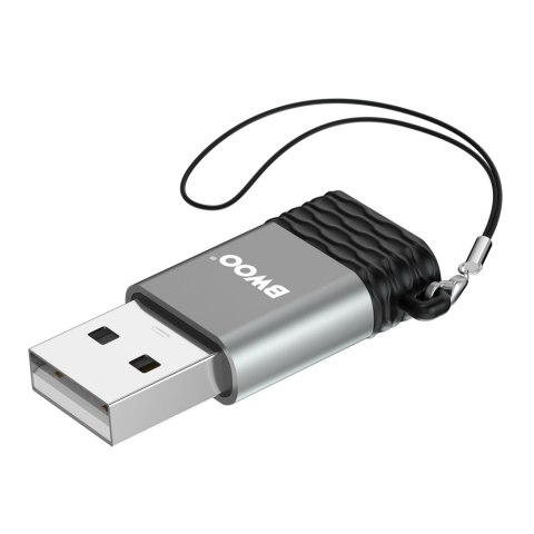 BWOO adapter USB-C - USB szary OTG BZ-38