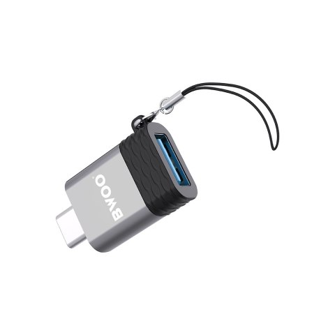BWOO adapter USB - USB-C szary OTG BZ-35