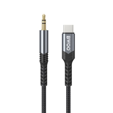 BWOO kabel AUX 3.5mm - USB-C BO-AUX066 czarny