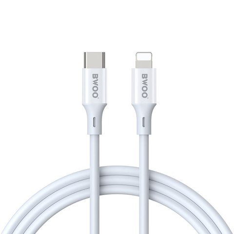 BWOO kabel USB-C - Lightning 1m 27W ABS + TPE X283 C-L biały