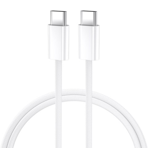 BWOO kabel USB-C - USB-C 1m 60W do iPhone 15 BO-X284 biały