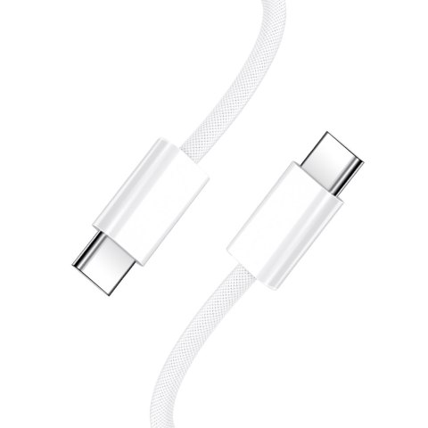 BWOO kabel USB-C - USB-C 1m 60W do iPhone 15 BO-X284 biały