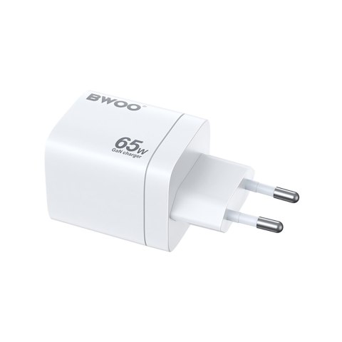 BWOO ładowarka sieciowa PD CDA147 2x USB-C 1x USB 65W czarna