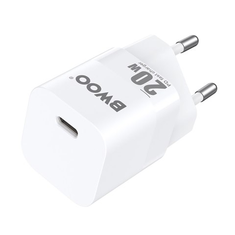 BWOO ładowarka sieciowa PD CDA155 USB-C 20W biała
