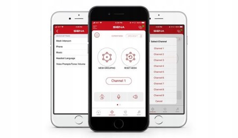 Interkom Motocyklowy Sena SPIDER RT1 MESH, zestaw na 1 kask