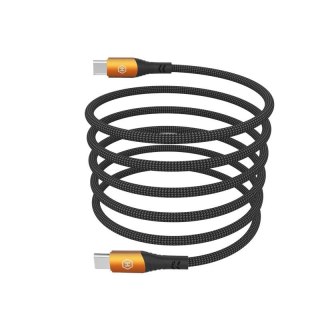 Kabel Hammer USB-C - USB-C 5A 100W 1m (482Mbp/s), BLACK / CZARNY