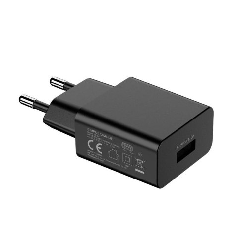 Ładowarka sieć myPhone Simple Charge 1A BLACK / CZARNY