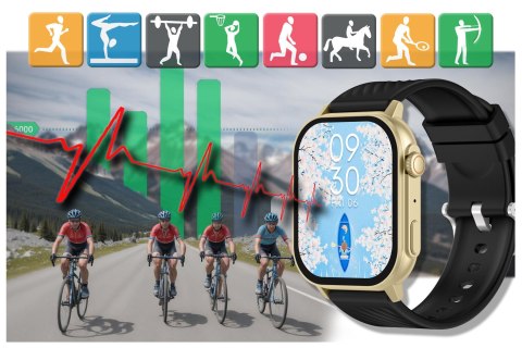 SMARTWATCH UNISEX GRAVITY GT15-6 - ROZMOWY BLUETOOTH, DODATKOWY PASEK (sg029f)