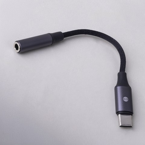 Forever adapter audio AJC-01 jack 3,5 mm - USB-C czarny