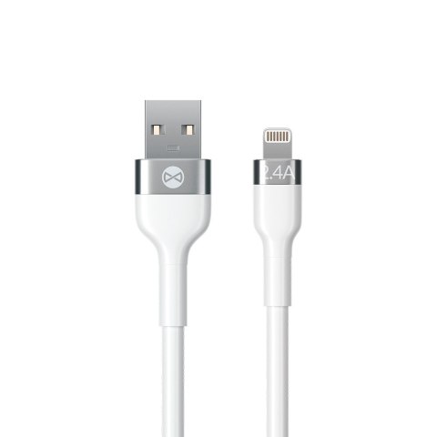 Forever kabel Flexible USB - Lightning 1,0 m 2,4A biały