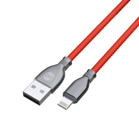 Forever kabel Tornado USB - Lightning 1,0 m 3A czerwony