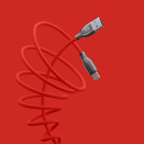Forever kabel Tornado USB - Lightning 1,0 m 3A czerwony