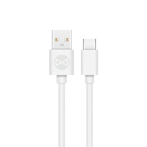 Forever kabel USB - USB-C 1,0 m 3A biały