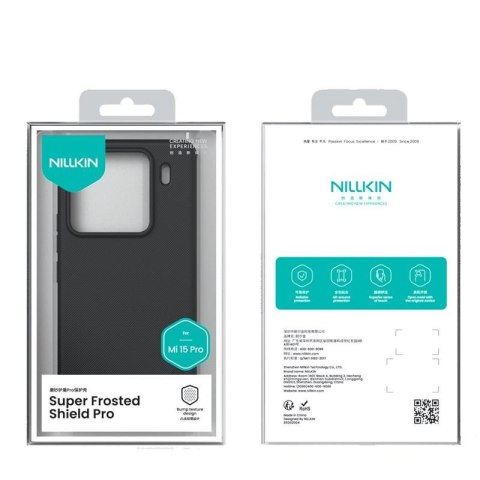 NILLKIN super frosted shield PRO XIAOMI 15 PRO BLACK / CZARNY
