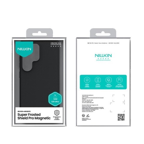 NILLKIN super frosted shield PRO MAGNETIC SAMSUNG S25 ULTRA, BLACK / CZARNY