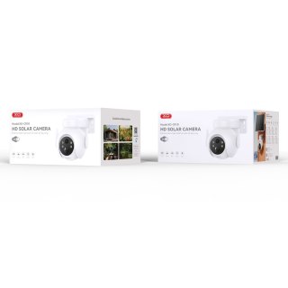 XO KAMERA WIFI SMART HOME CR10 BIAŁA ZASILANIE SOLARNE 7800mAh