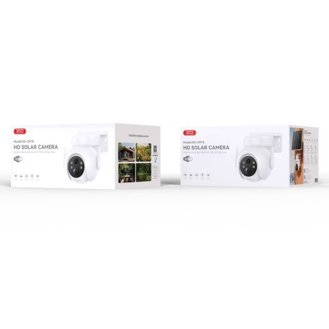 XO KAMERA WIFI SMART HOME CR10 BIAŁA ZASILANIE SOLARNE 7800mAh