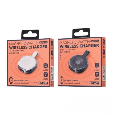 Ładowarka REMAX DO SMARTWATCH ZINC ALLOY RP-W99 WIRELESS SILVER