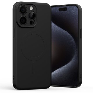 Mercury Semi-Silicon Magsafe Iphone 15 Pro Max , BLACK / CZARNY