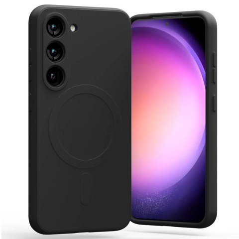 Mercury Semi-Silicon Magsafe Samsung S23 BLACK / CZARNY